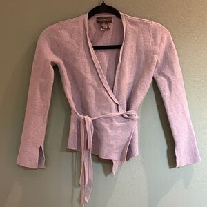 Banana Republic Light Purple Wrap Blouse